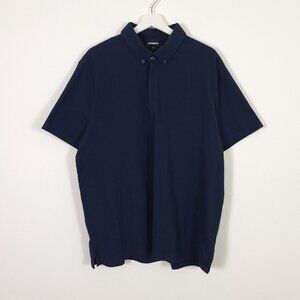Express Navy Cotton Polo Shirt